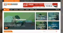 Desktop Screenshot of freshblogger.com
