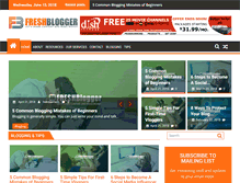 Tablet Screenshot of freshblogger.com
